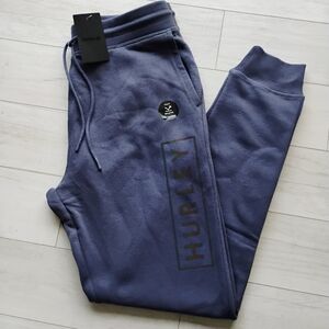 HURLEY NEW Boxed Logo Fleece Joggers Sweatpants